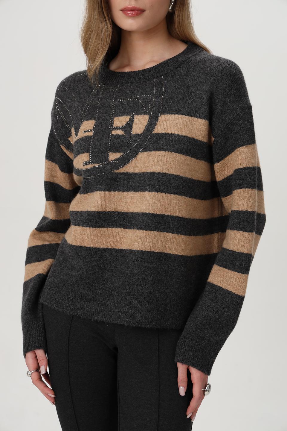 Пуловер Monari в полоску с логотипом