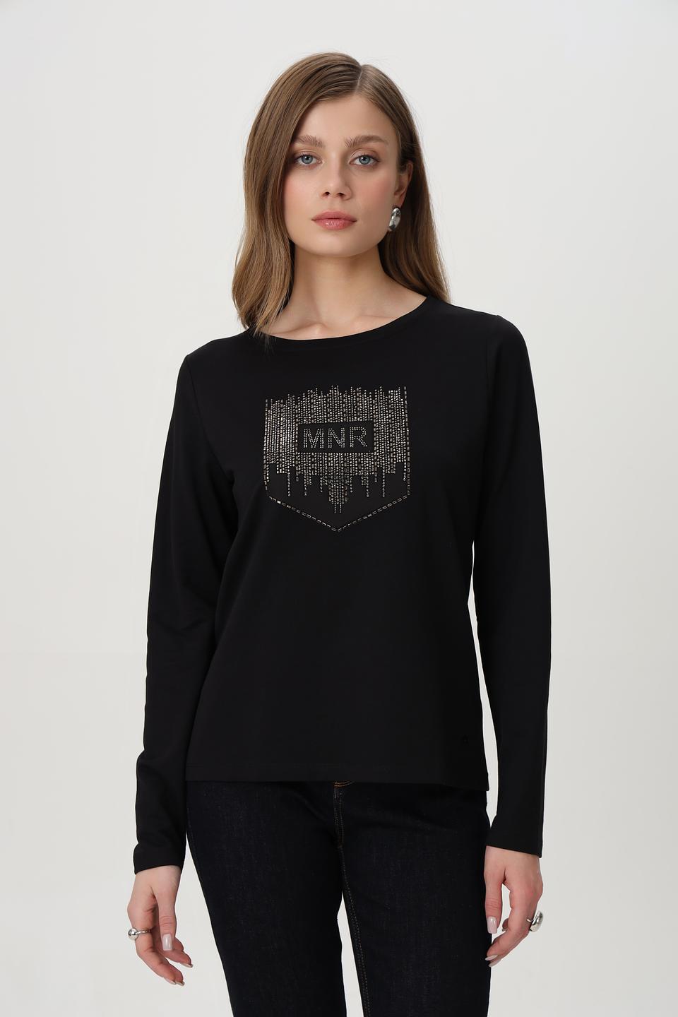Футболка Monari с кристаллами