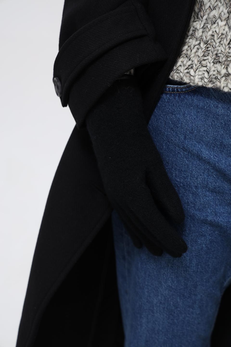 Перчатки Roeckl шерстяные черные