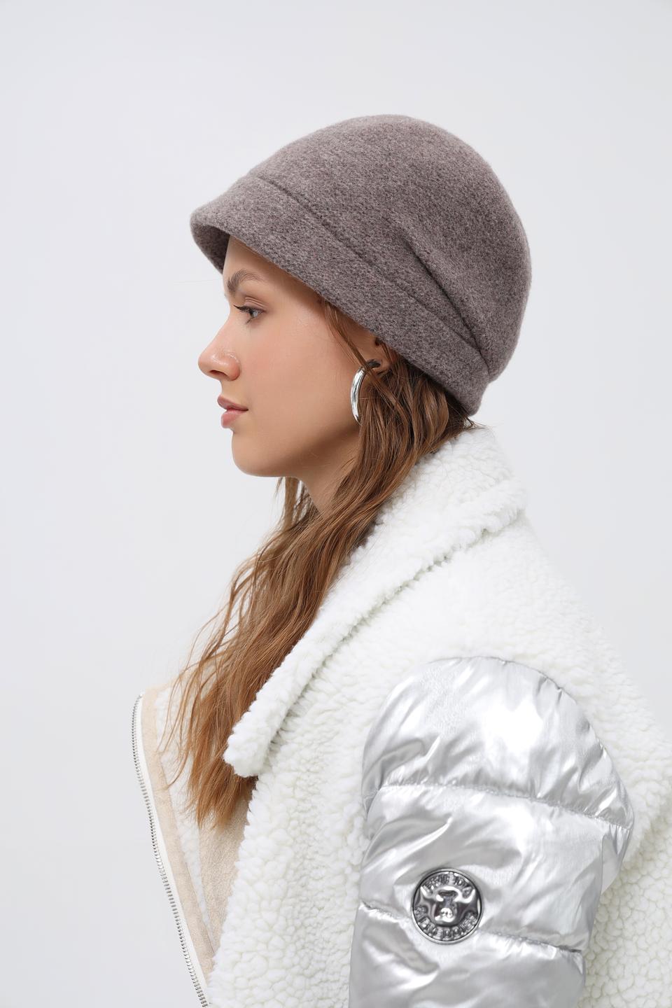 Шапка Seeberger шерстяная серая