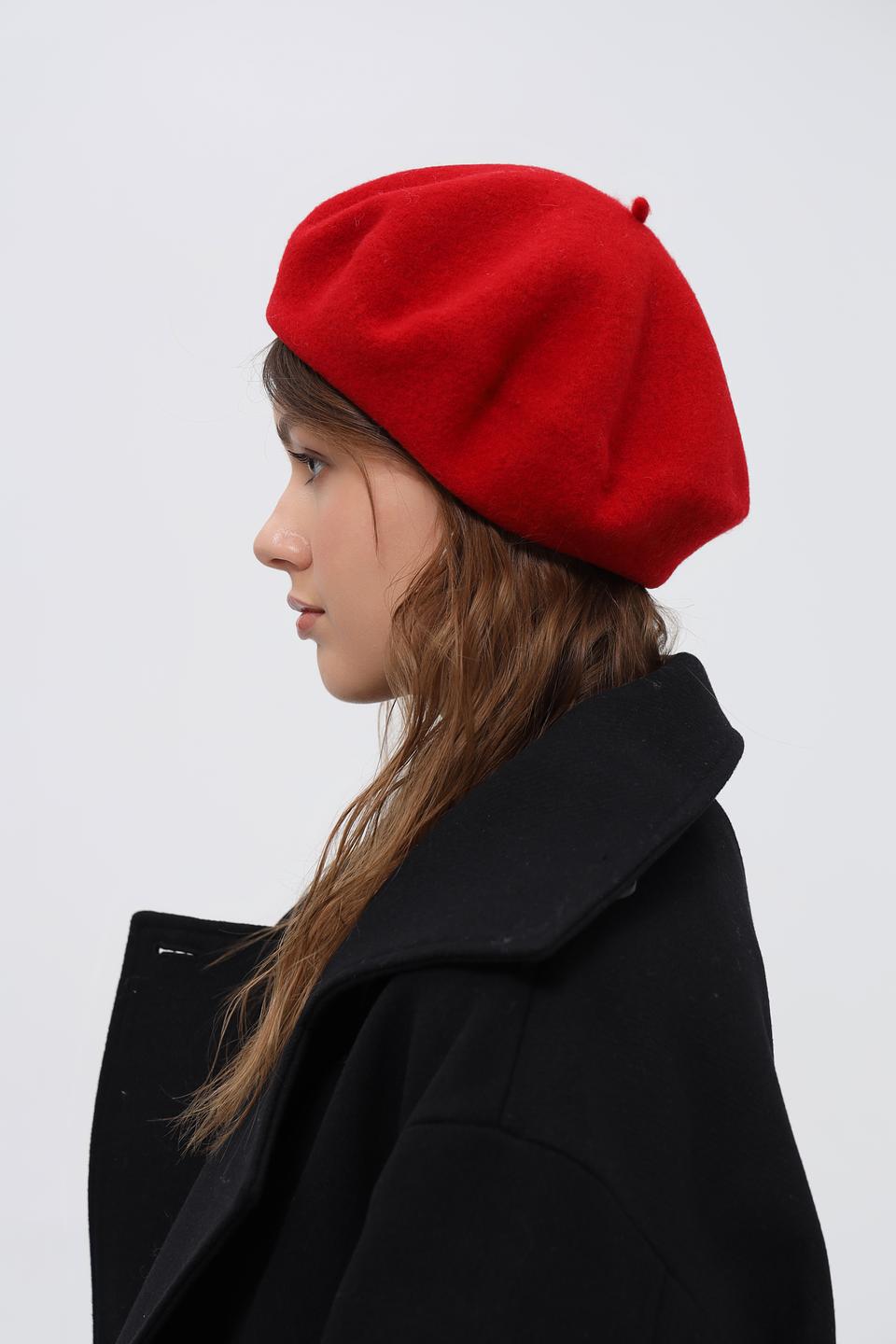 Берет Loevenich женский красный