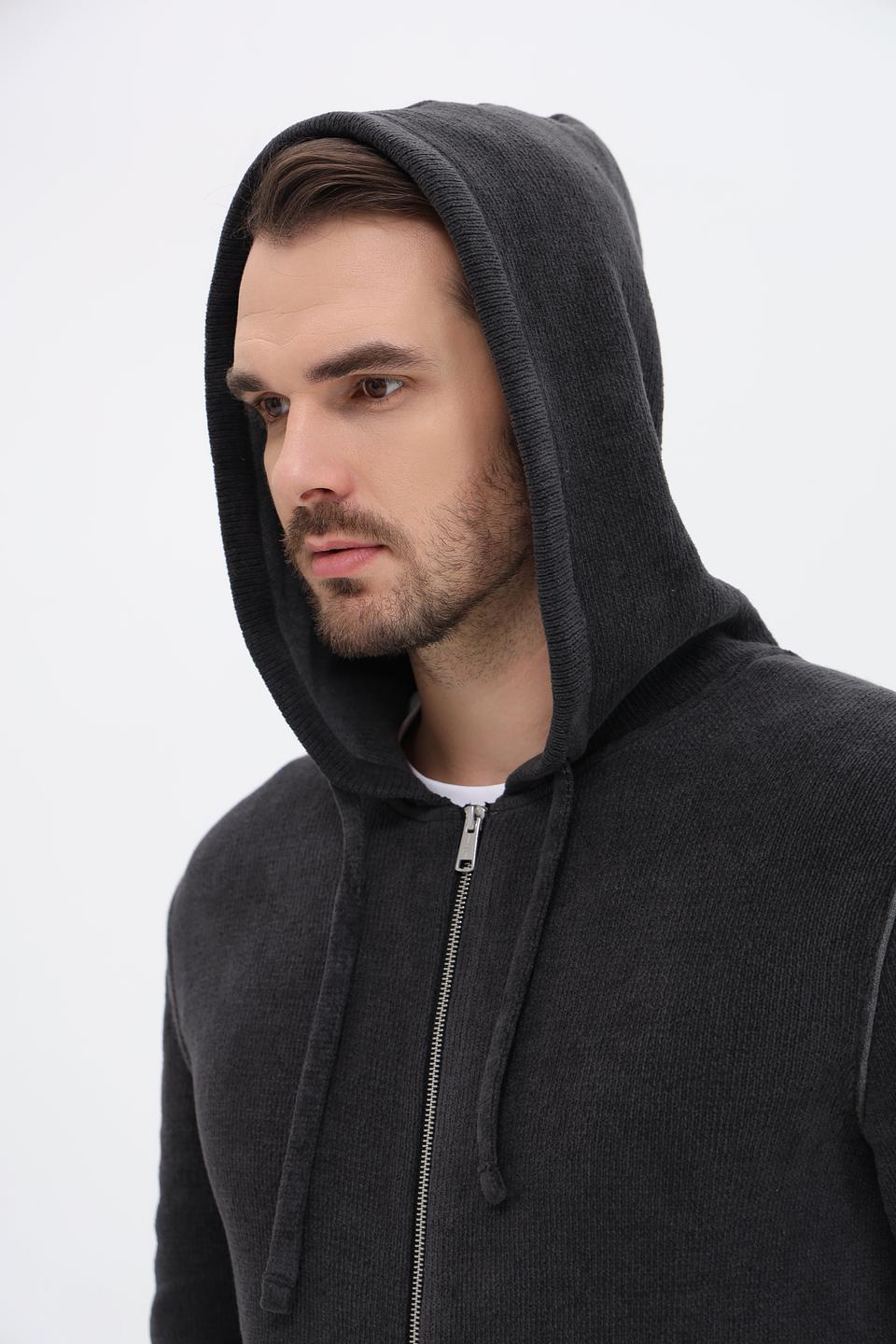 Кардиган Marc O Polo серый с капюшоном