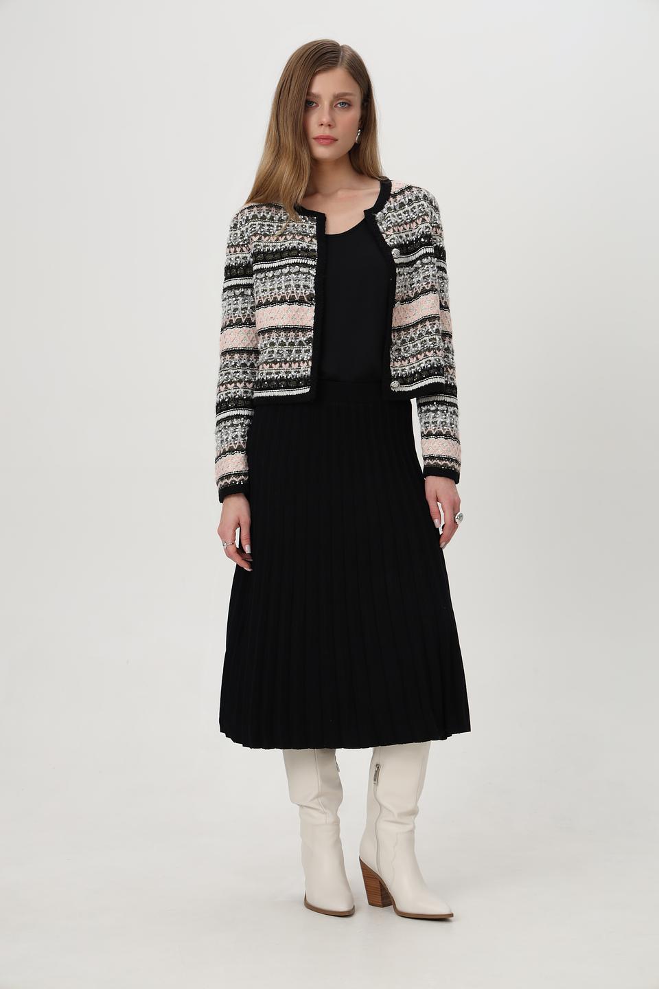 Юбка Passioni плиссе чёрная