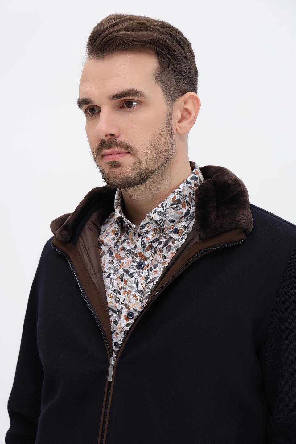 Куртка Bugatti с меховым воротником