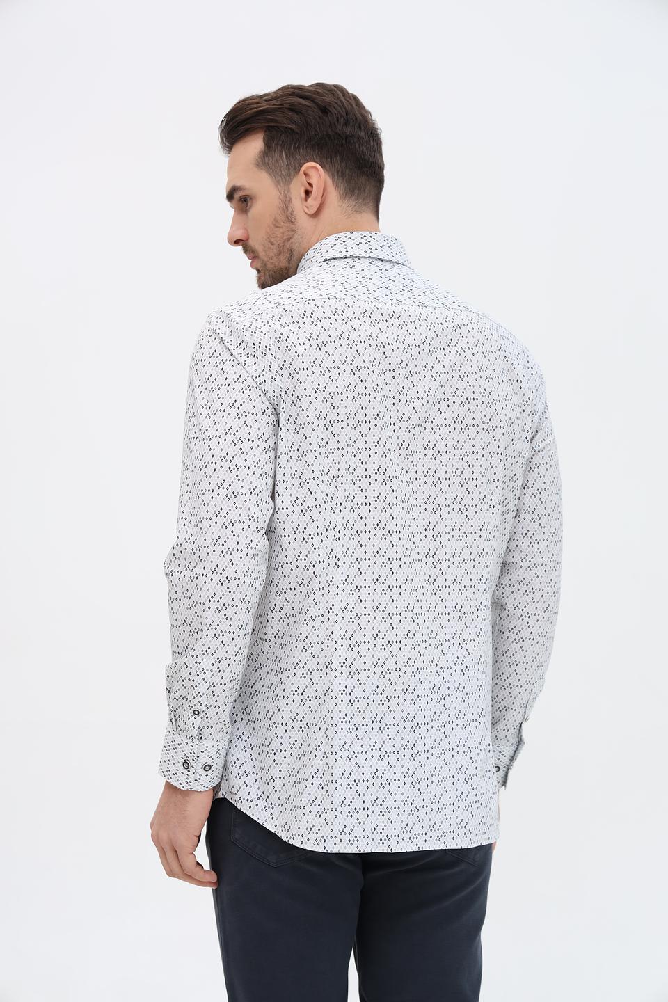 Рубашка Bugatti с принтом
