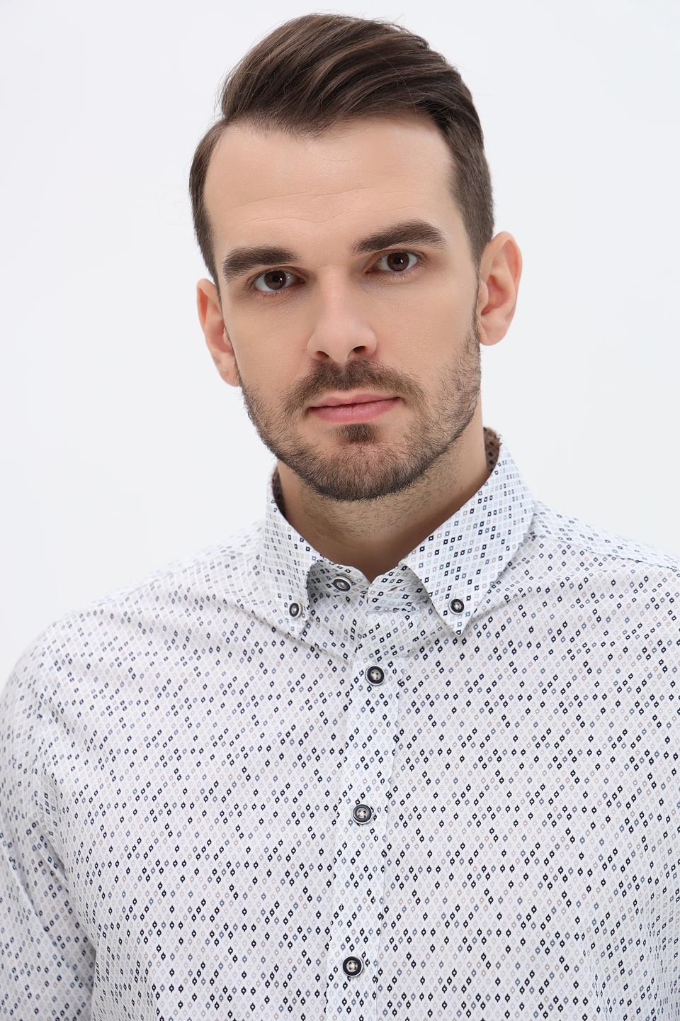 Рубашка Bugatti с принтом