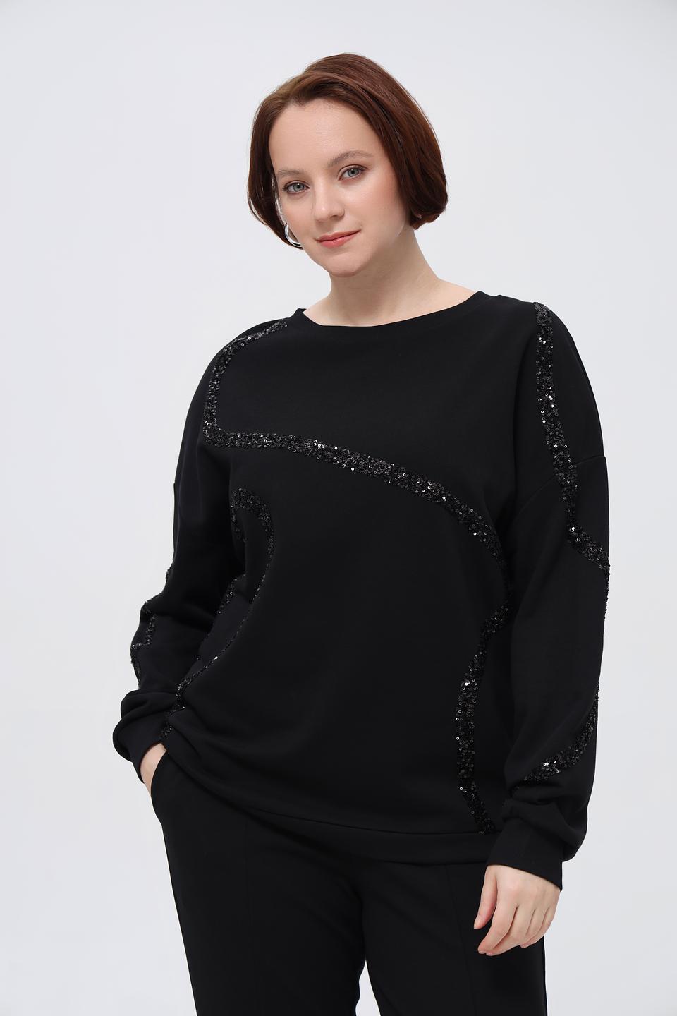 Пуловер Margittes с пайетками