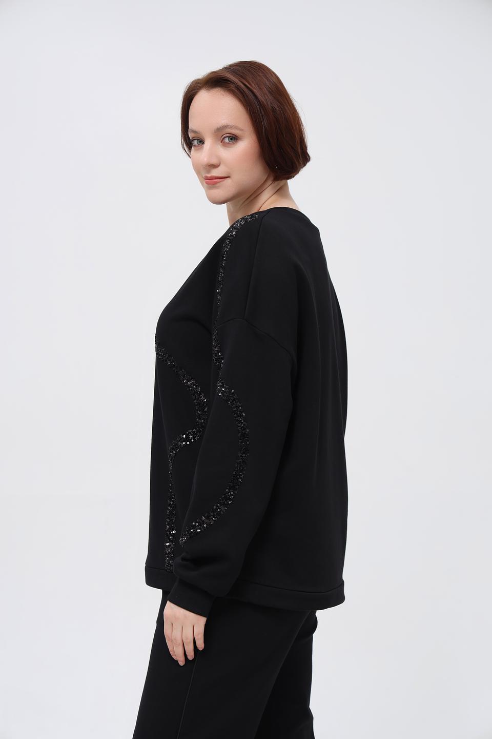 Пуловер Margittes с пайетками