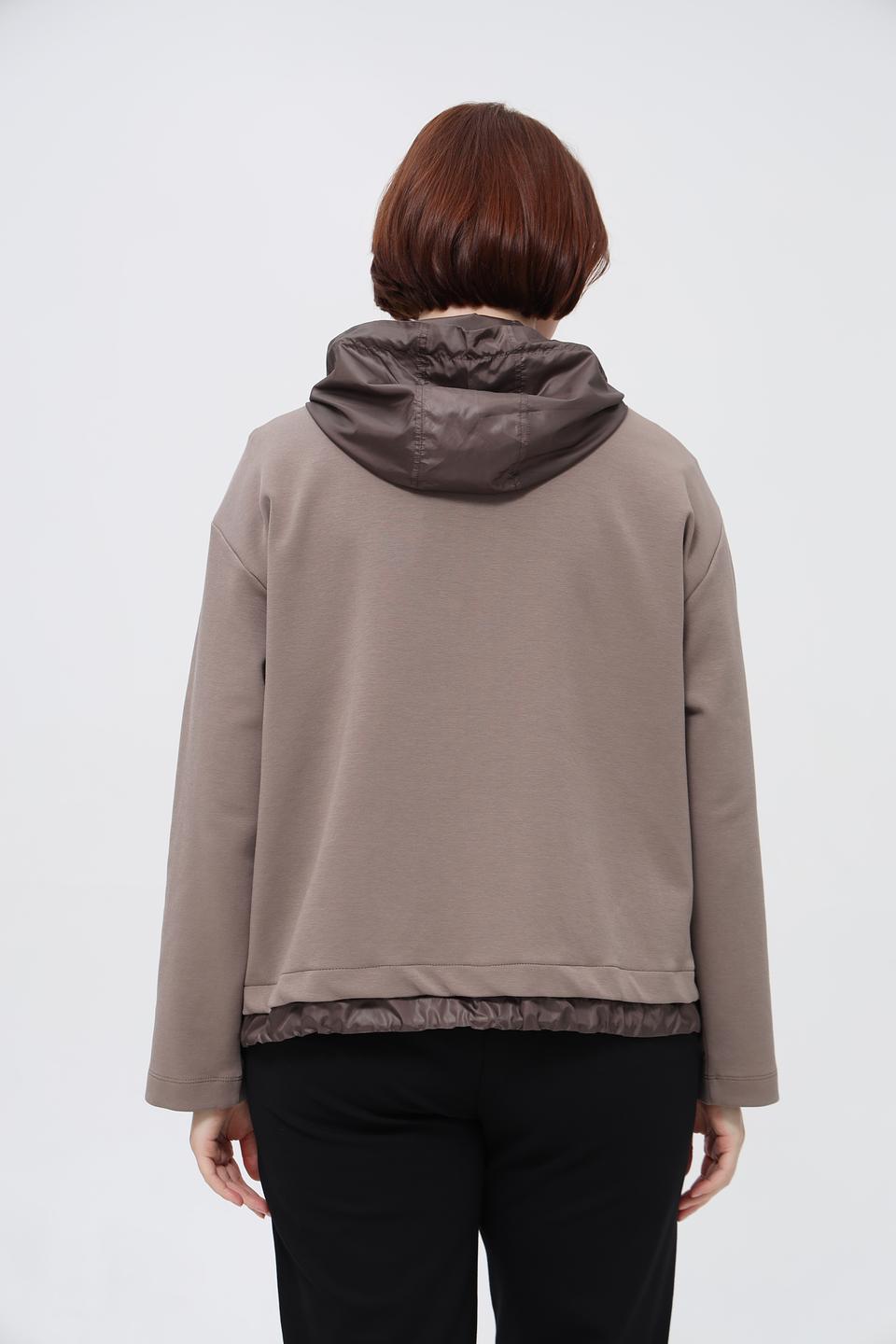 Жакет Margittes с капюшоном, серо-бежевый