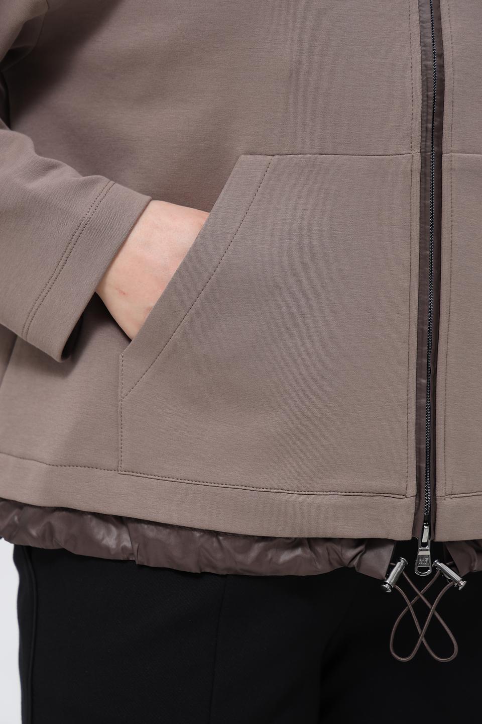 Жакет Margittes с капюшоном, серо-бежевый