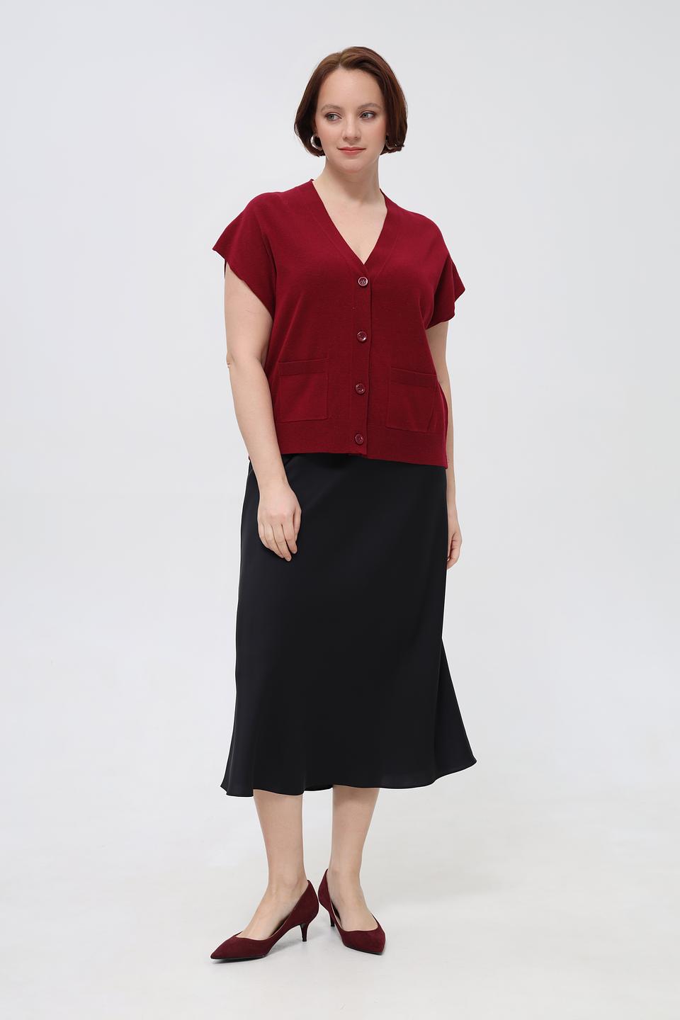 Юбка Betty and Co атласная черная