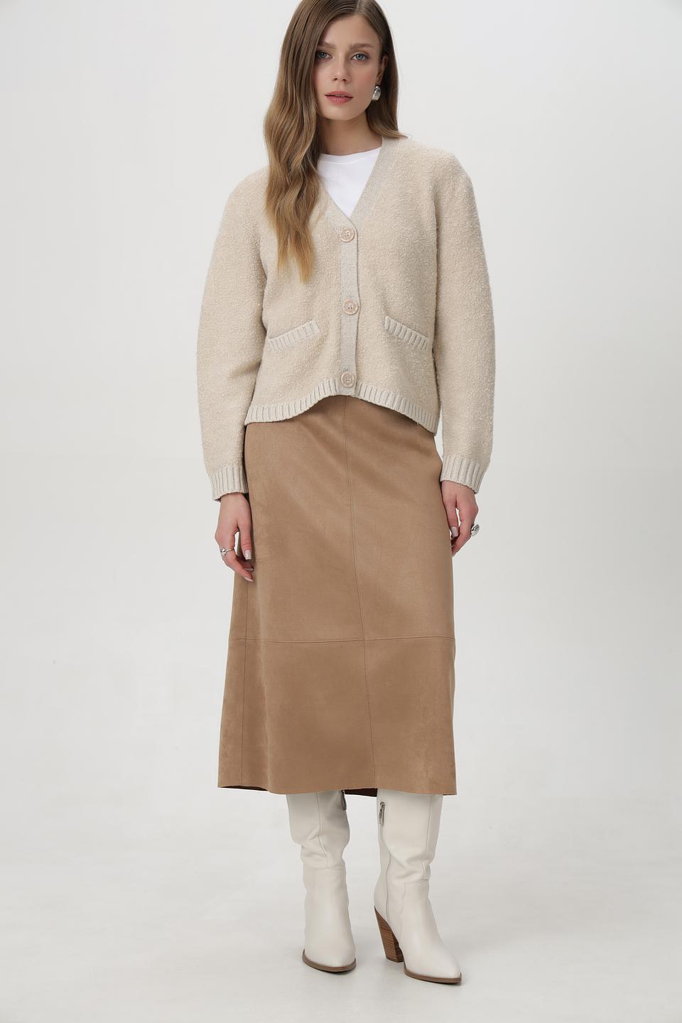 Юбка Bianca из эко-замши