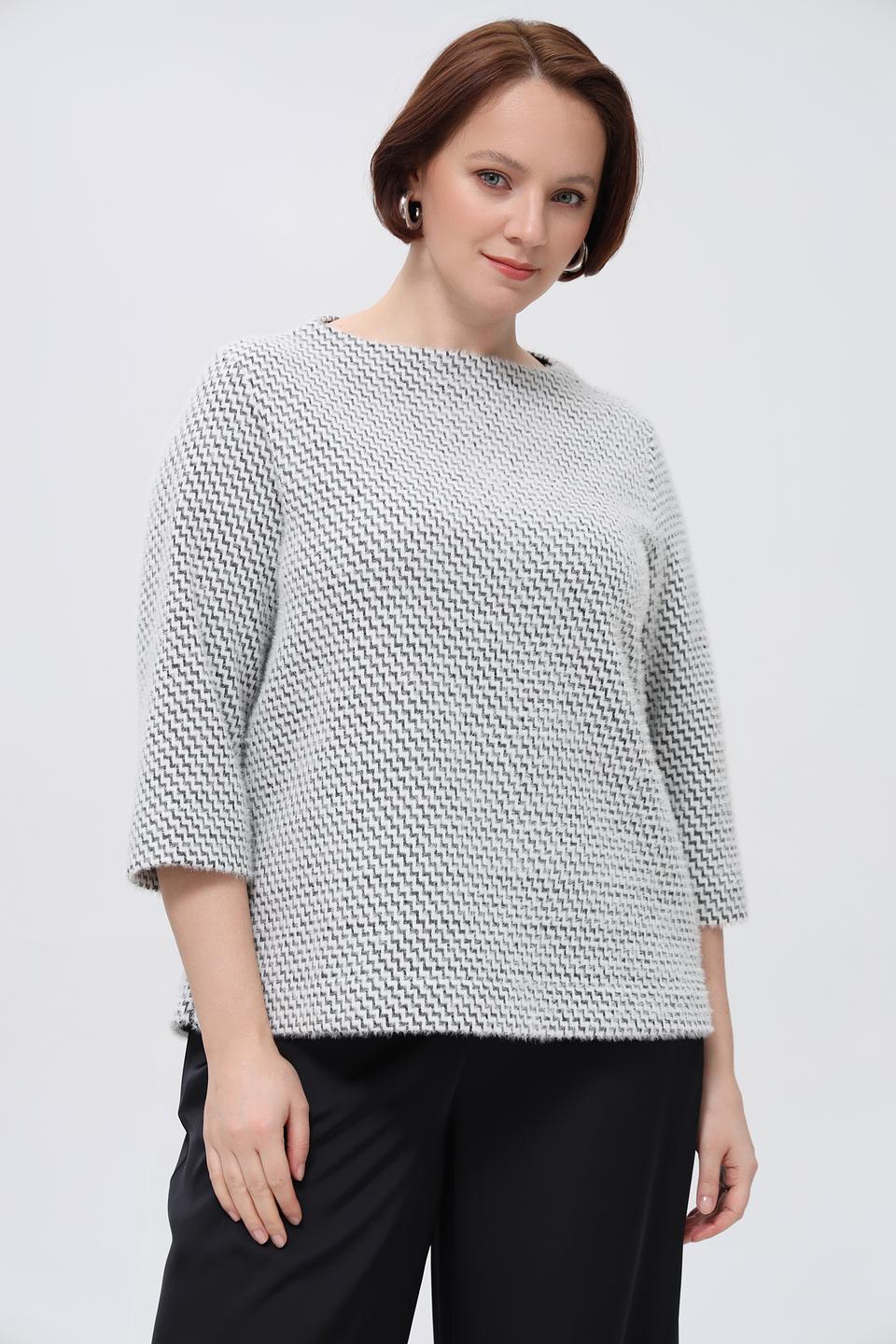 Пуловер Bianca в клетку