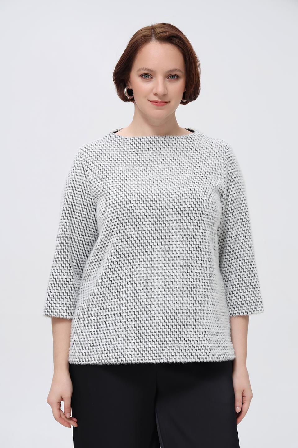 Пуловер Bianca в клетку