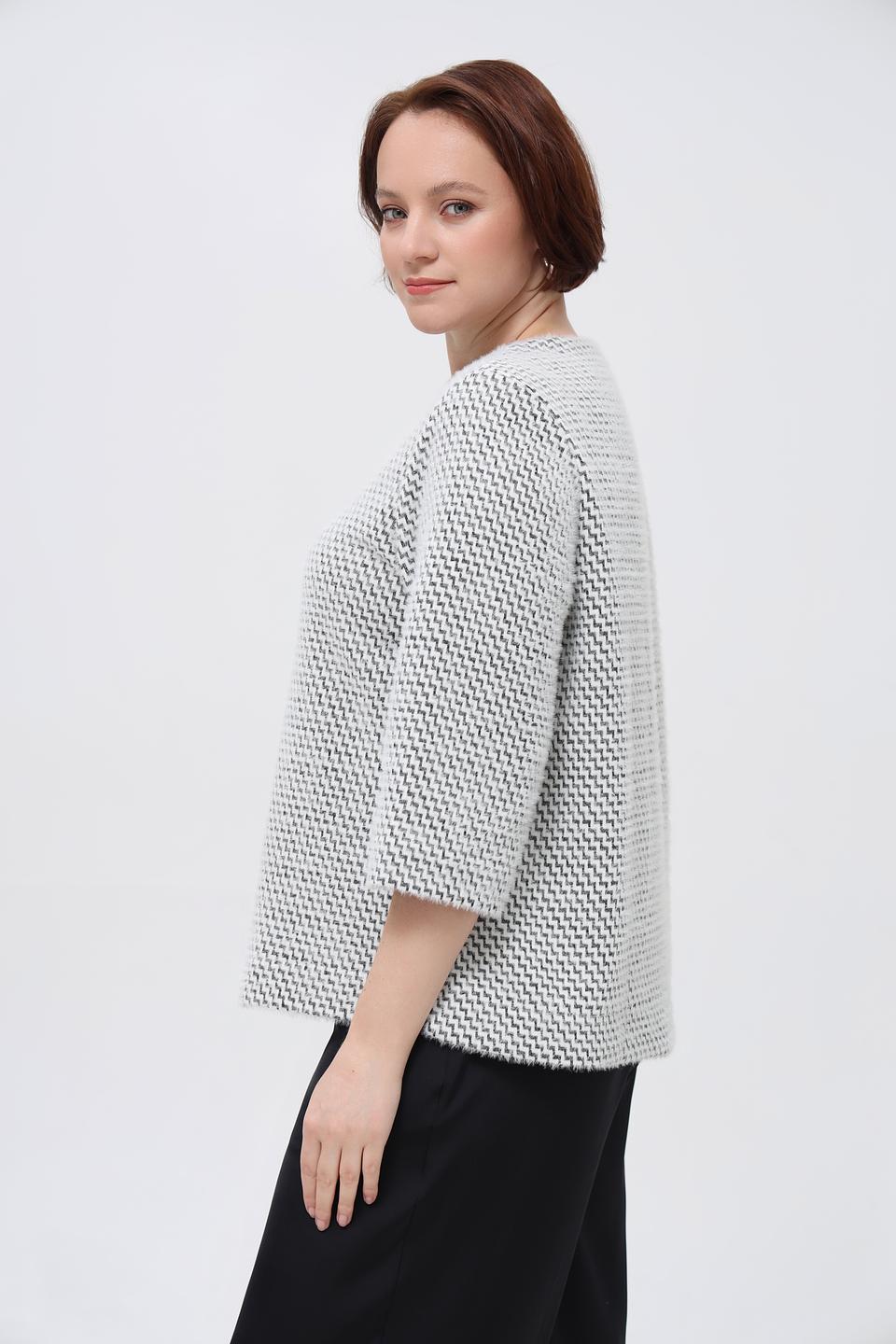 Пуловер Bianca в клетку