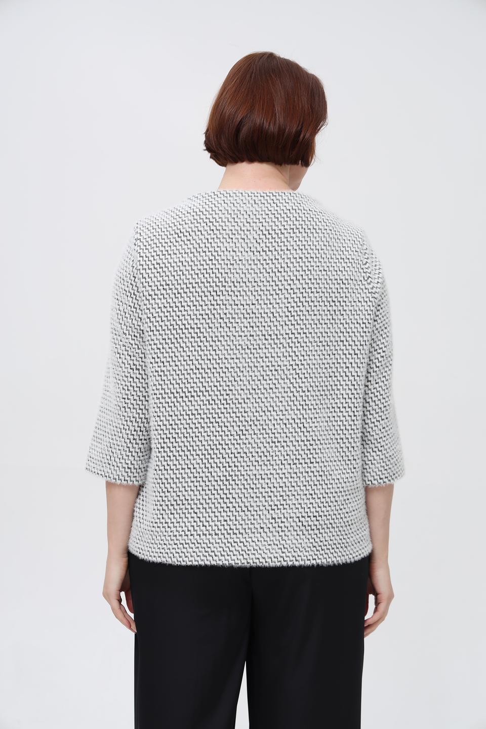 Пуловер Bianca в клетку