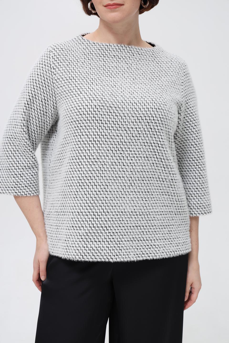 Пуловер Bianca в клетку