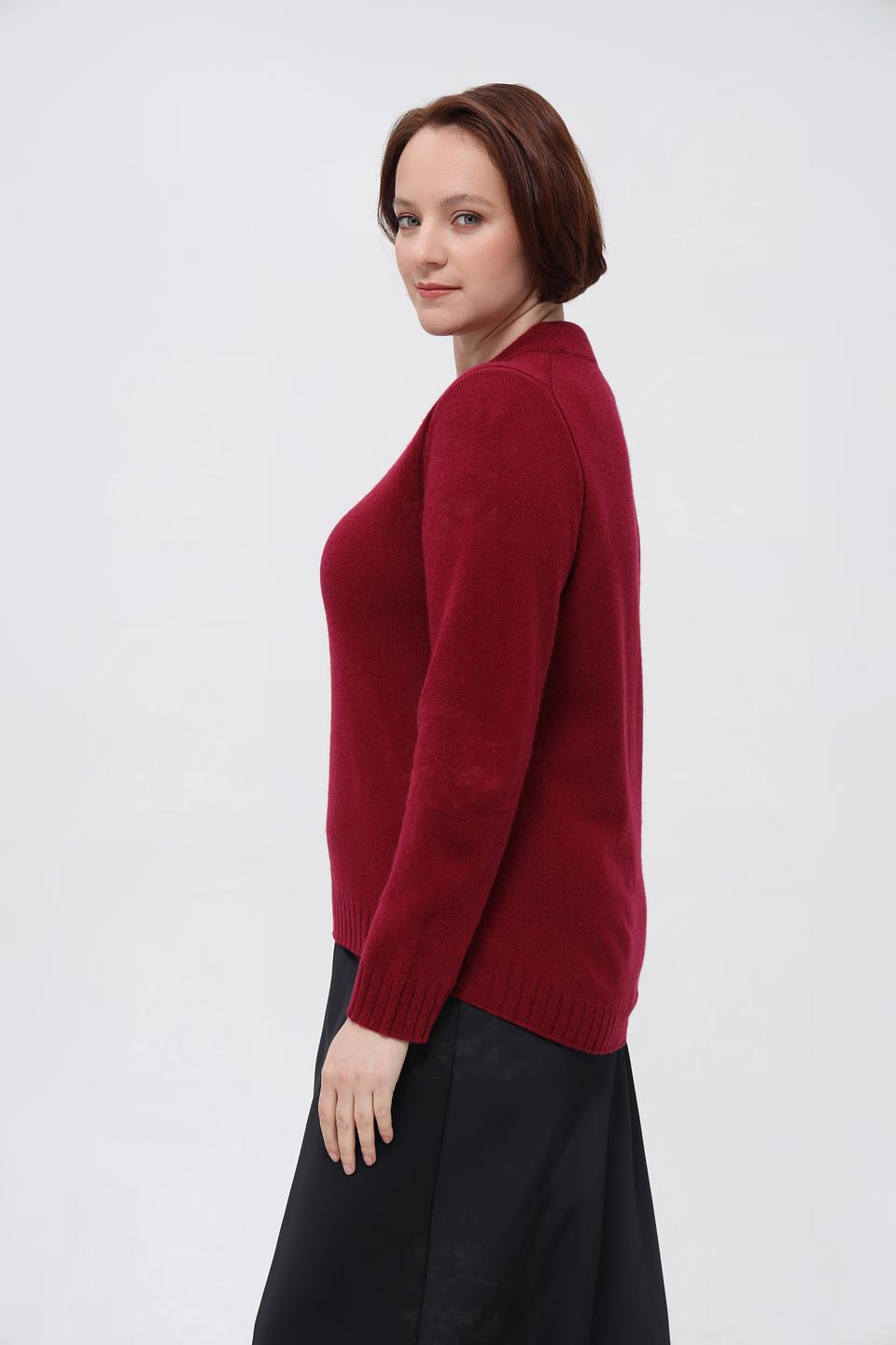 Пуловер Rabe collection бордовый
