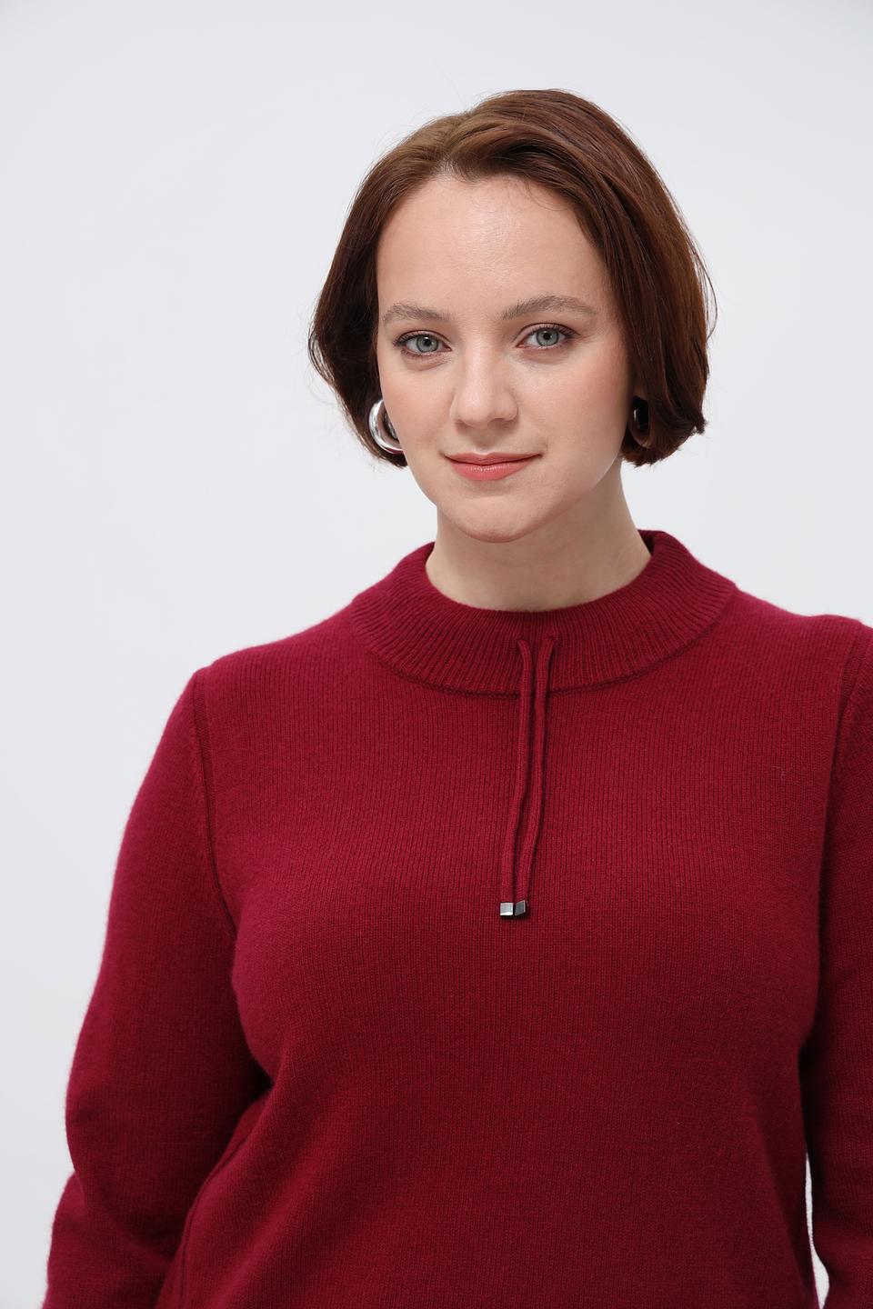 Пуловер Rabe collection бордовый