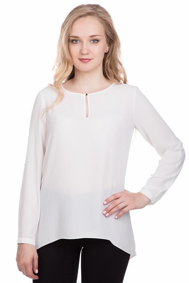 Блуза s.Oliver PREMIUM белая с вырезом