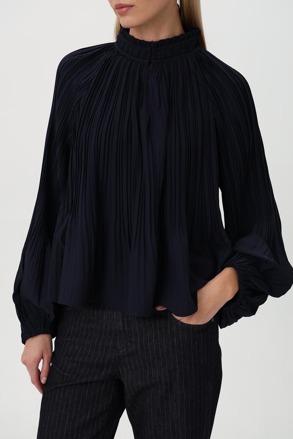Блуза Monari плиссированная чёрная