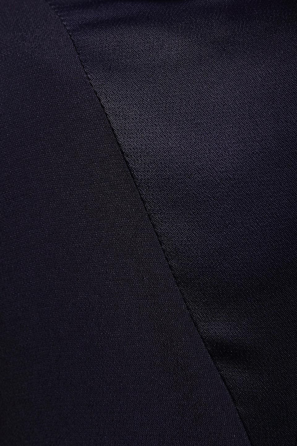 Платье Comma чёрное с атласными деталями