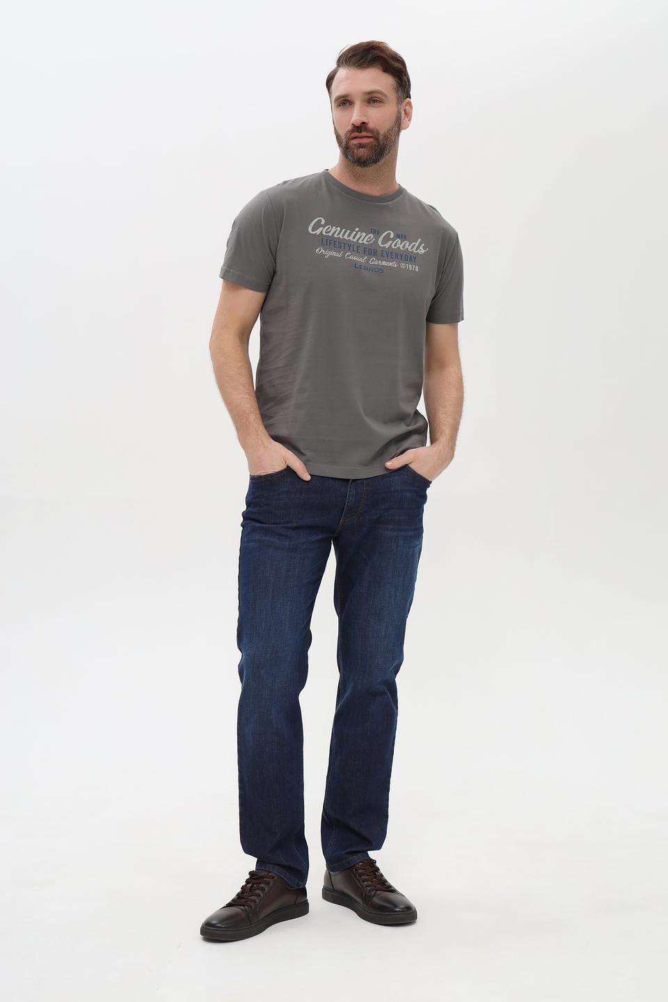 Футболка Lerros с принтом серая