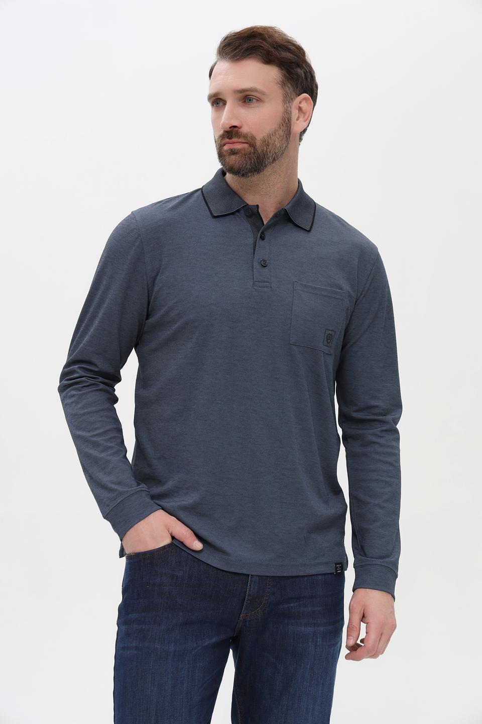 Поло Lerros с длинным рукавом, графит