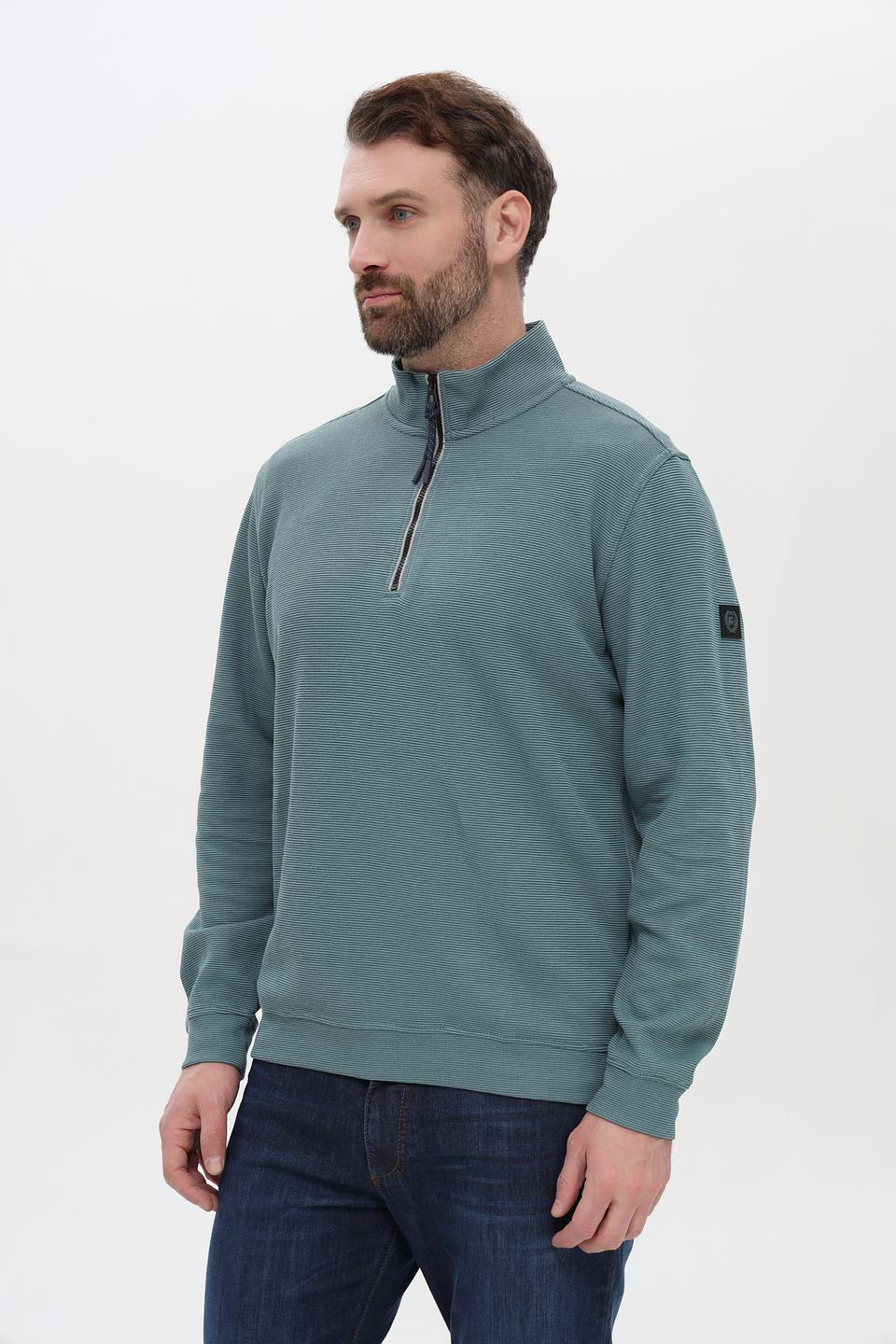 Пуловер Lerros с молнией зелёный