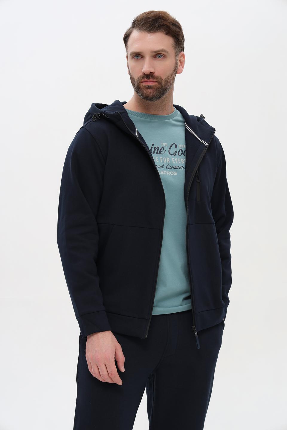 Кардиган Lerros с капюшоном тёмно-синий
