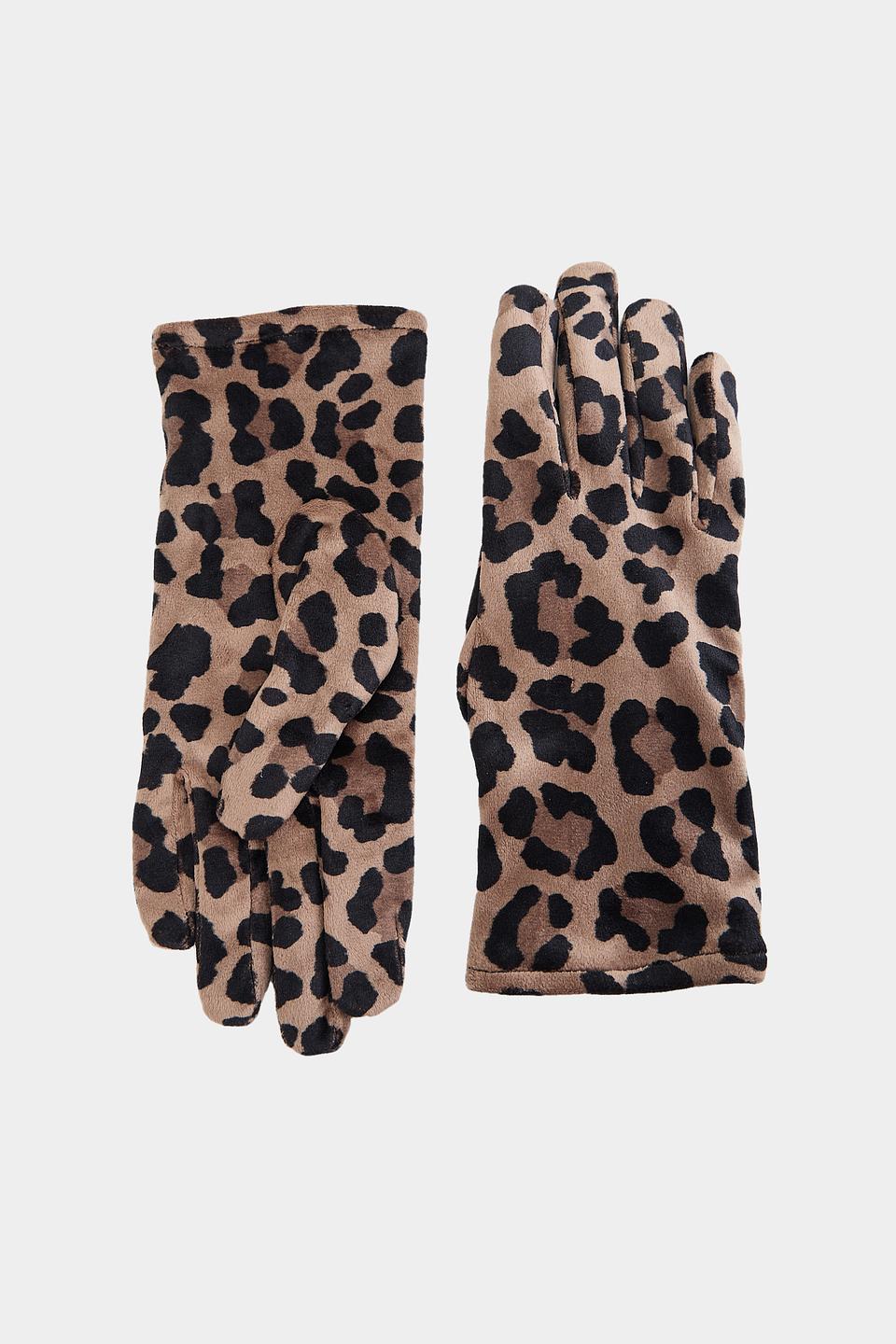 Перчатки Marc Cain леопардовый принт
