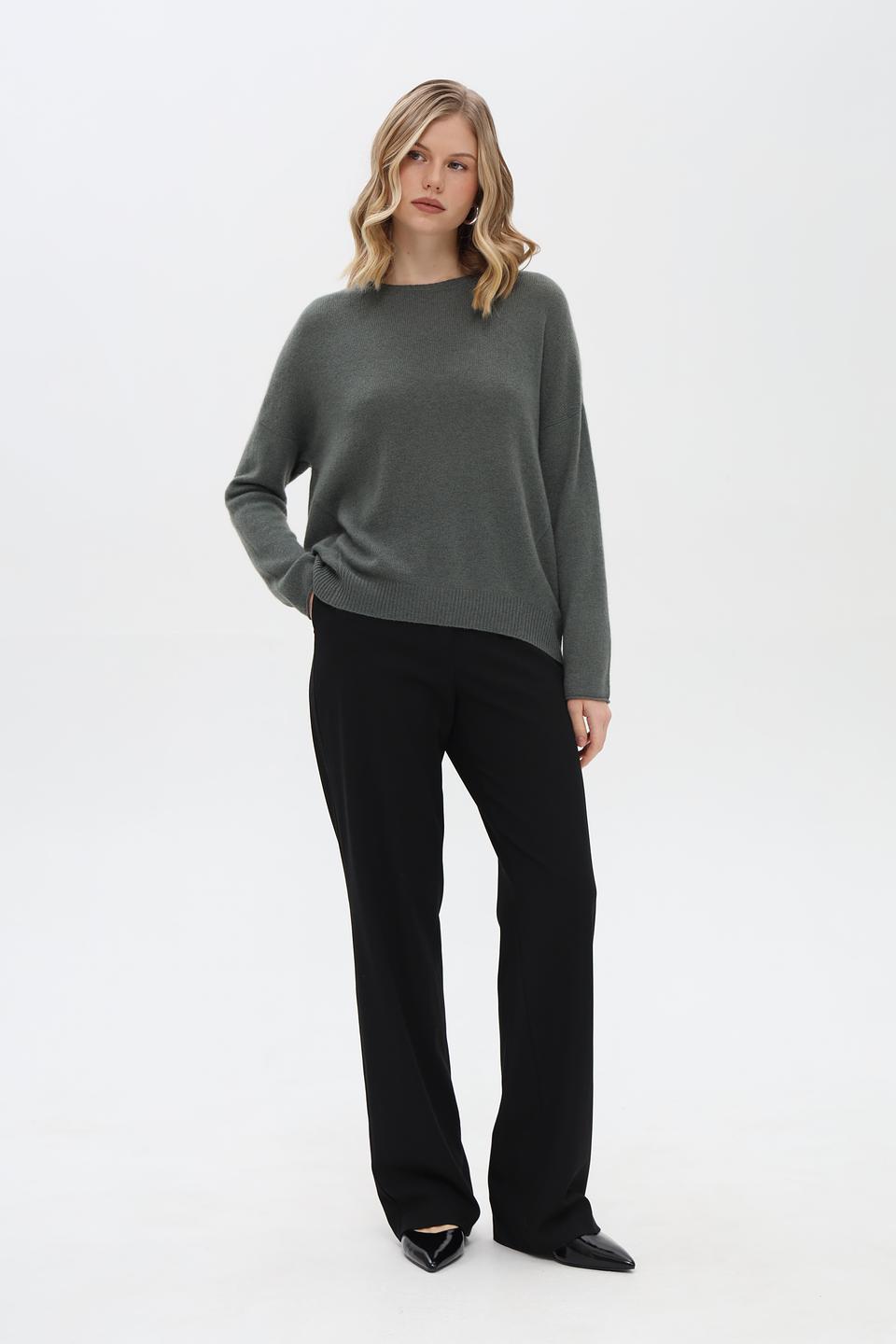 Пуловер Just Valeri оливковый