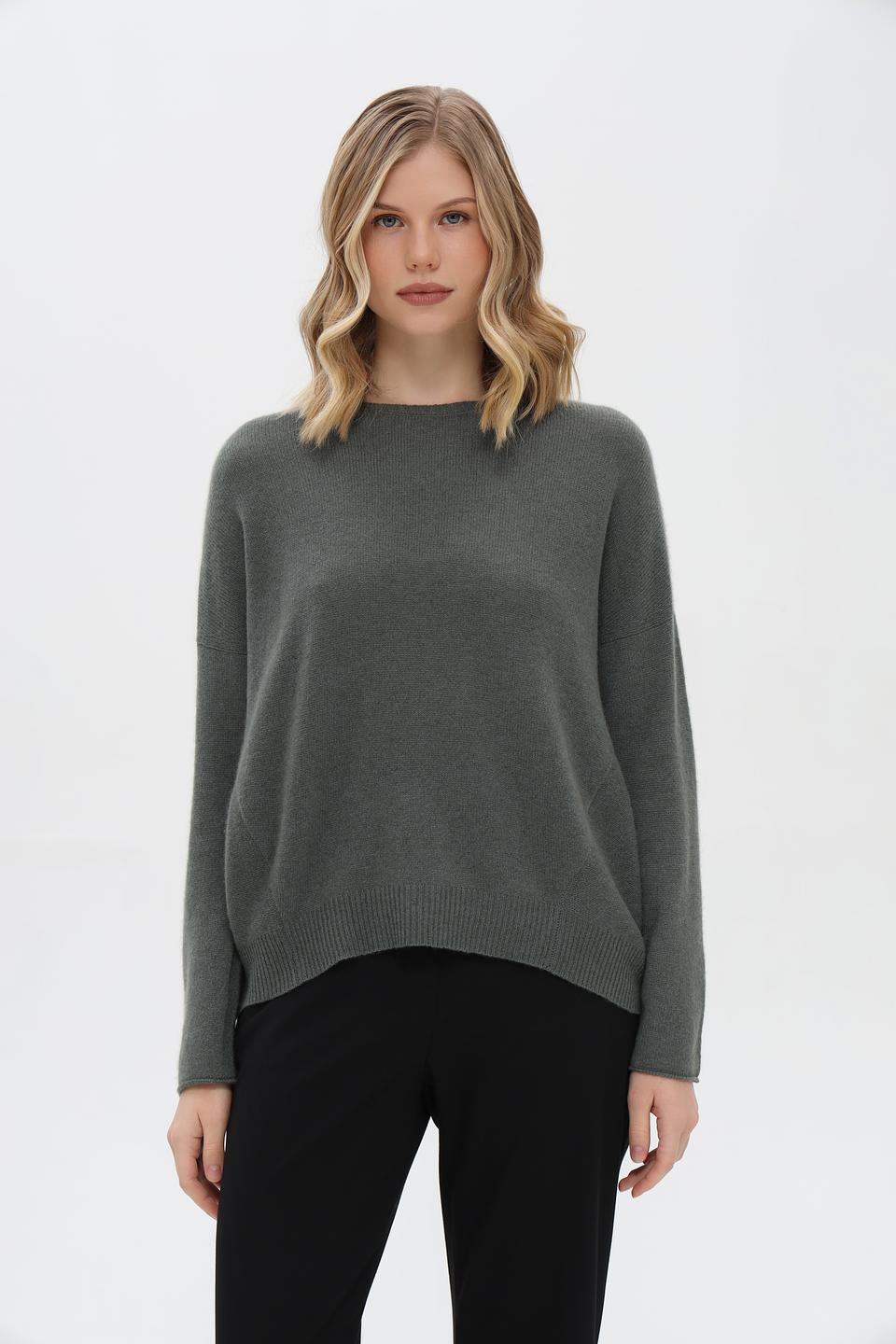 Пуловер Just Valeri оливковый