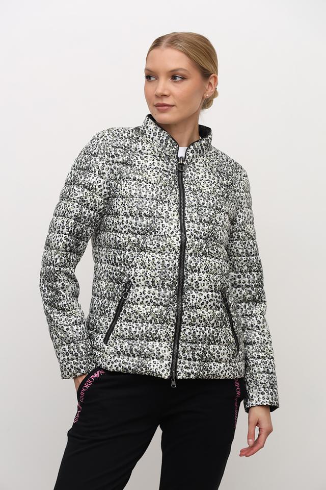 Куртка Lebek с леопардовым принтом