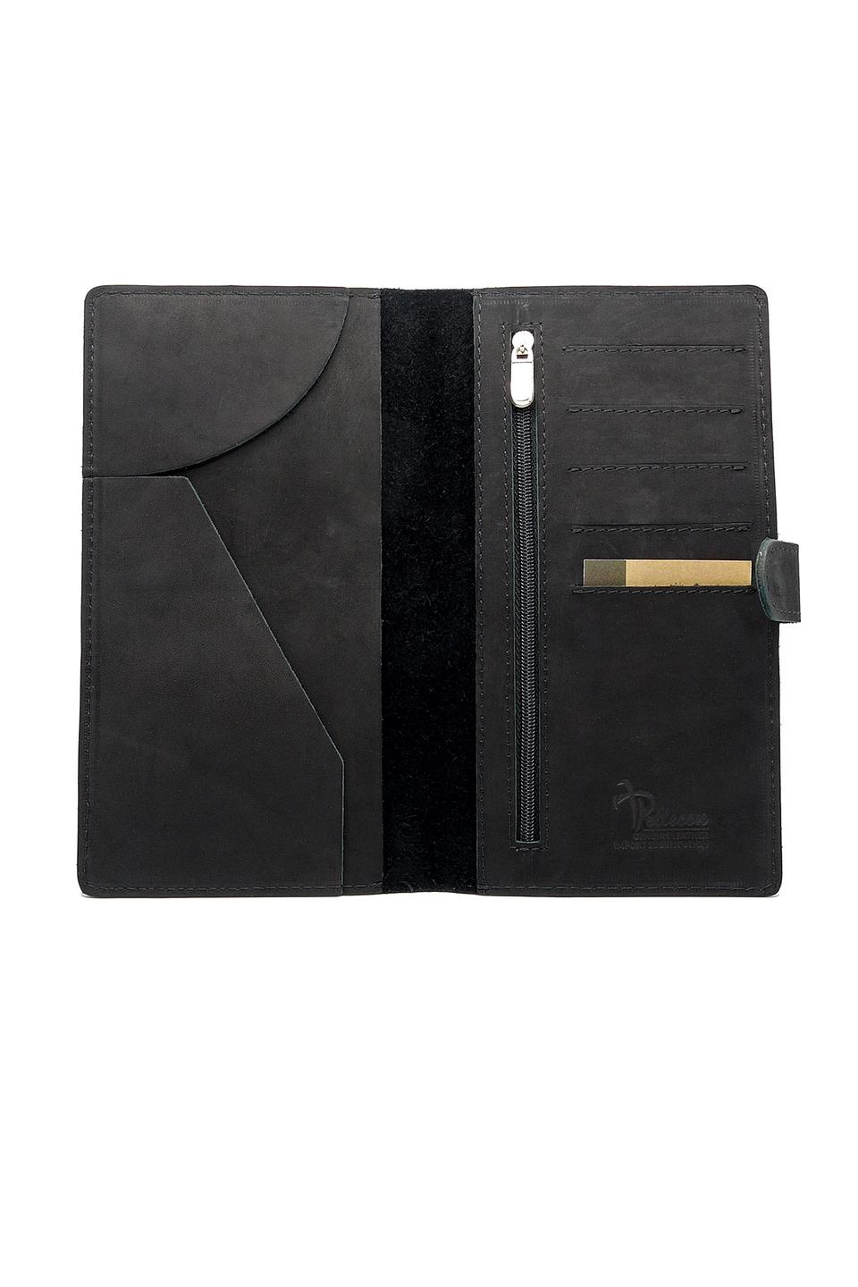 Кошелек Pellecon кожаный черный