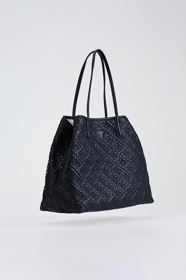 Сумка женская Guess с тиснением чёрная