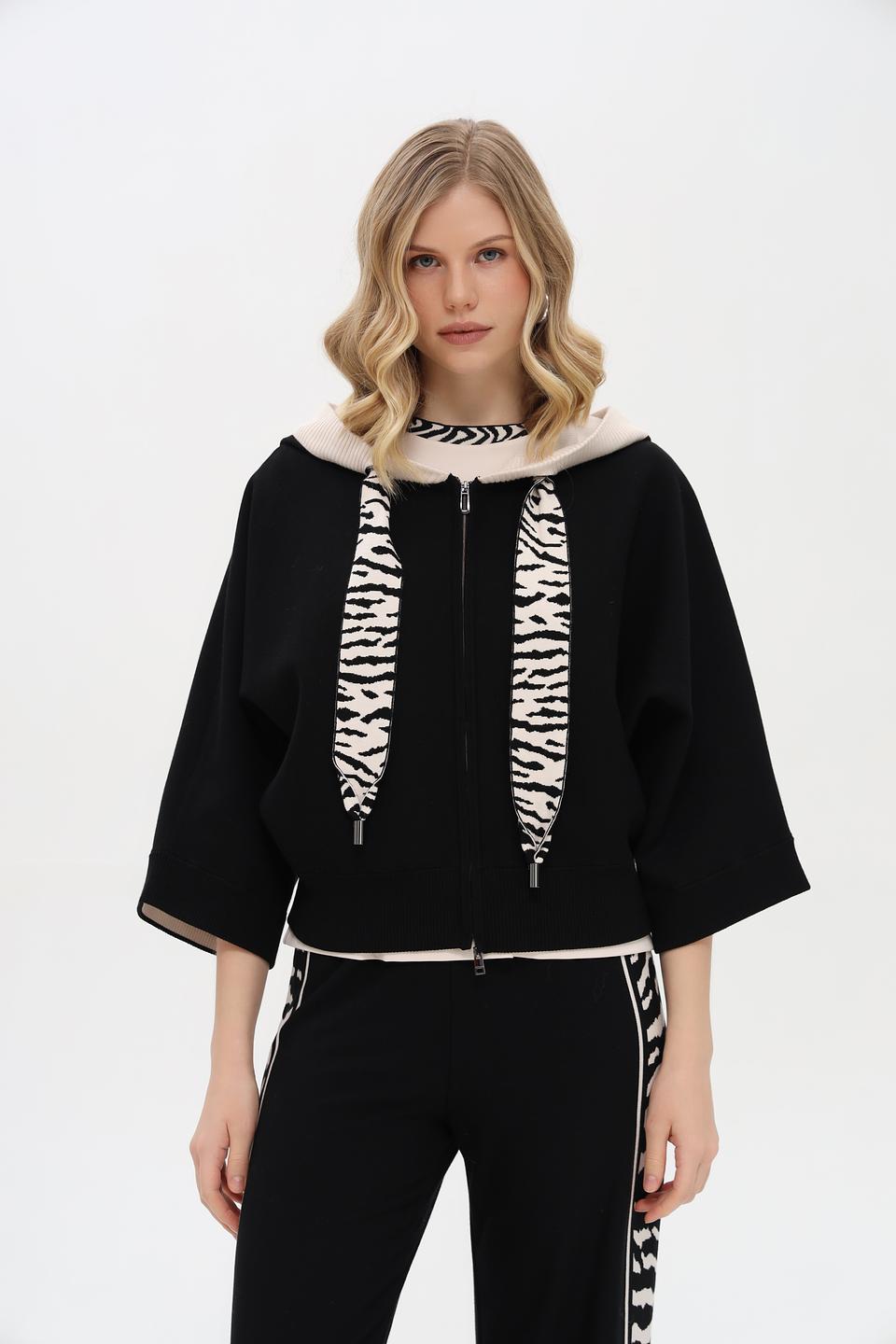 Жакет Marc Cain с зебровым принтом