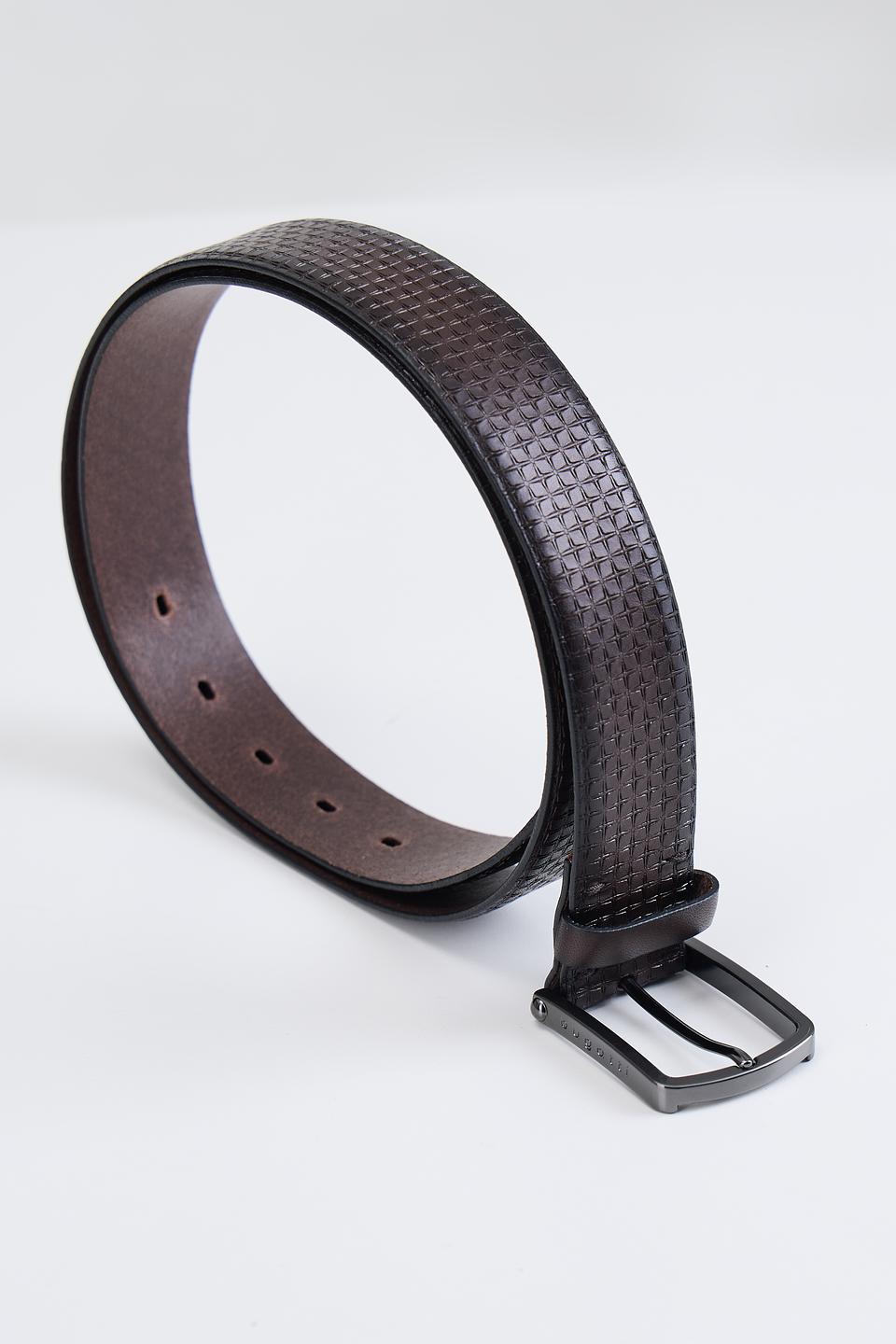 Ремень Bugatti ACC плетёный коричневый