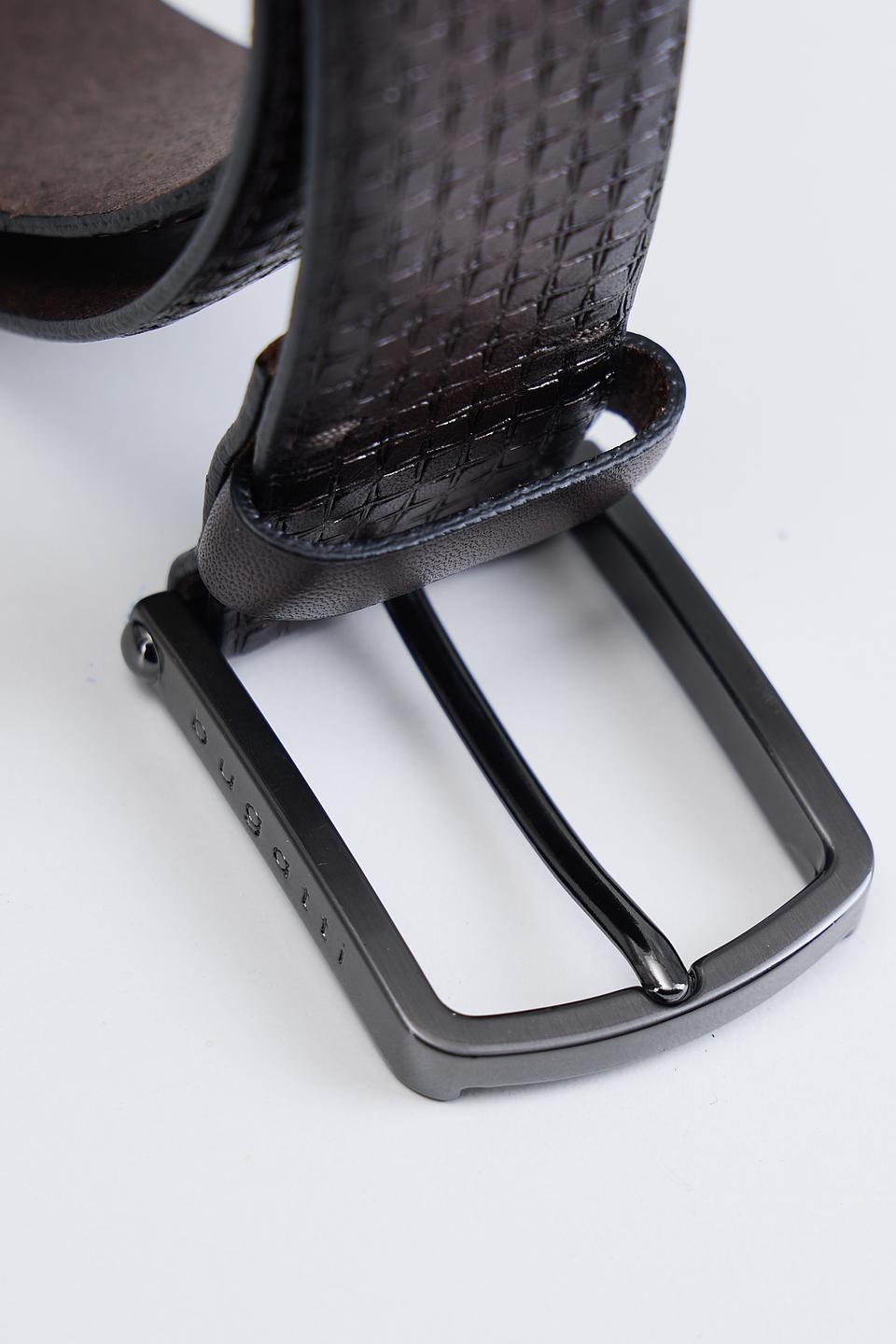 Ремень Bugatti ACC плетёный коричневый