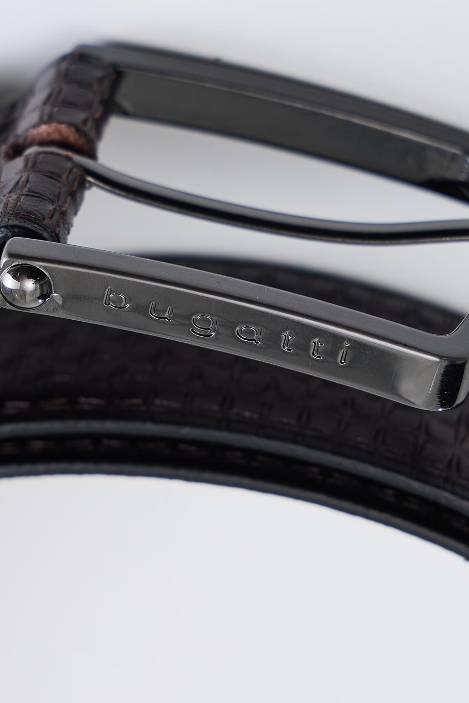 Ремень Bugatti ACC плетёный коричневый