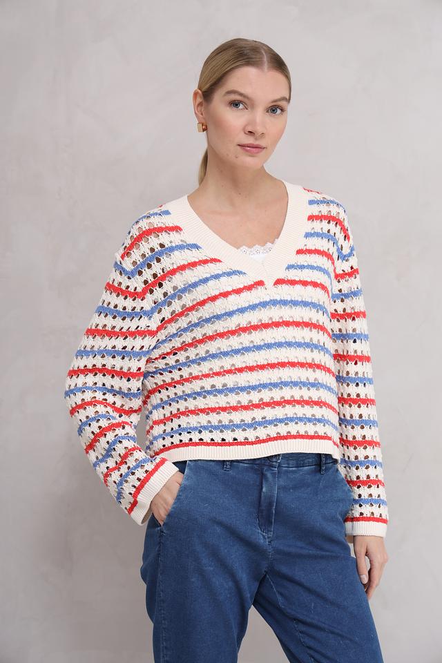 Пуловер Tom Tailor denim полосатый