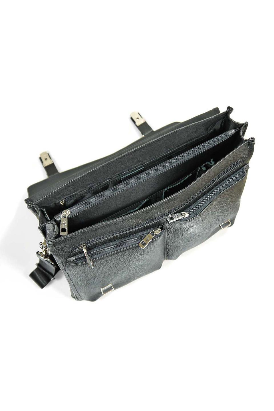 Портфель Pellecon кожаный чёрный